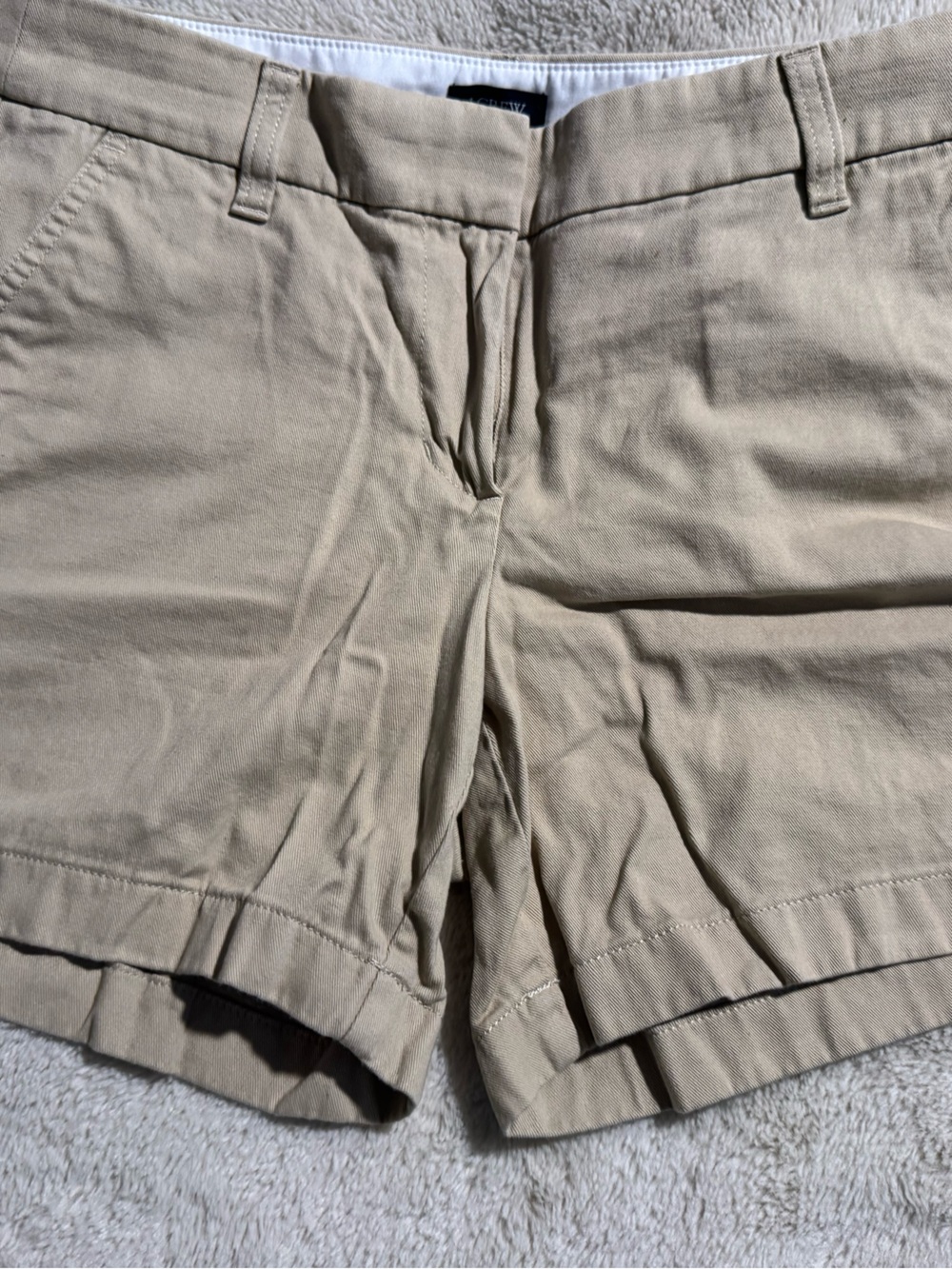 J. Crew Women's Khaki Beige Cotton Shorts Sz 4